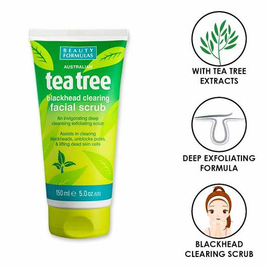 Beauty Formulas Tea Tree Facial Scrub